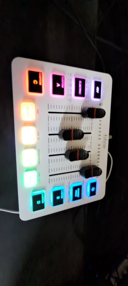 Gaming Mixer: 4-Channel RGB with XLR Mic Interface for Voice & Podcasts photo review