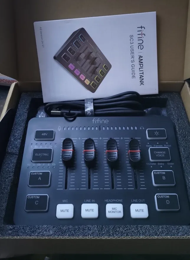 Gaming Mixer: 4-Channel RGB with XLR Mic Interface for Voice & Podcasts photo review