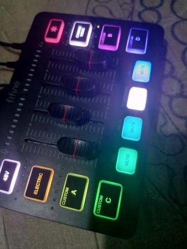 Gaming Mixer: 4-Channel RGB with XLR Mic Interface for Voice & Podcasts photo review